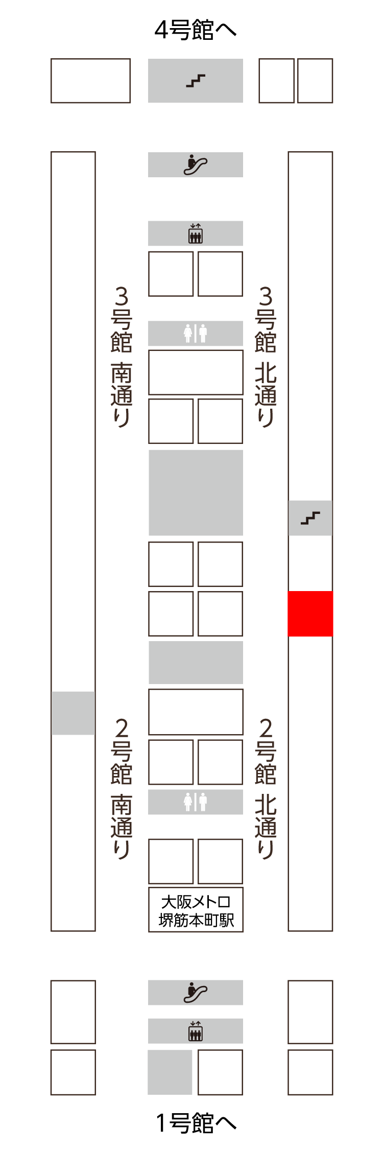 2号館　北通り