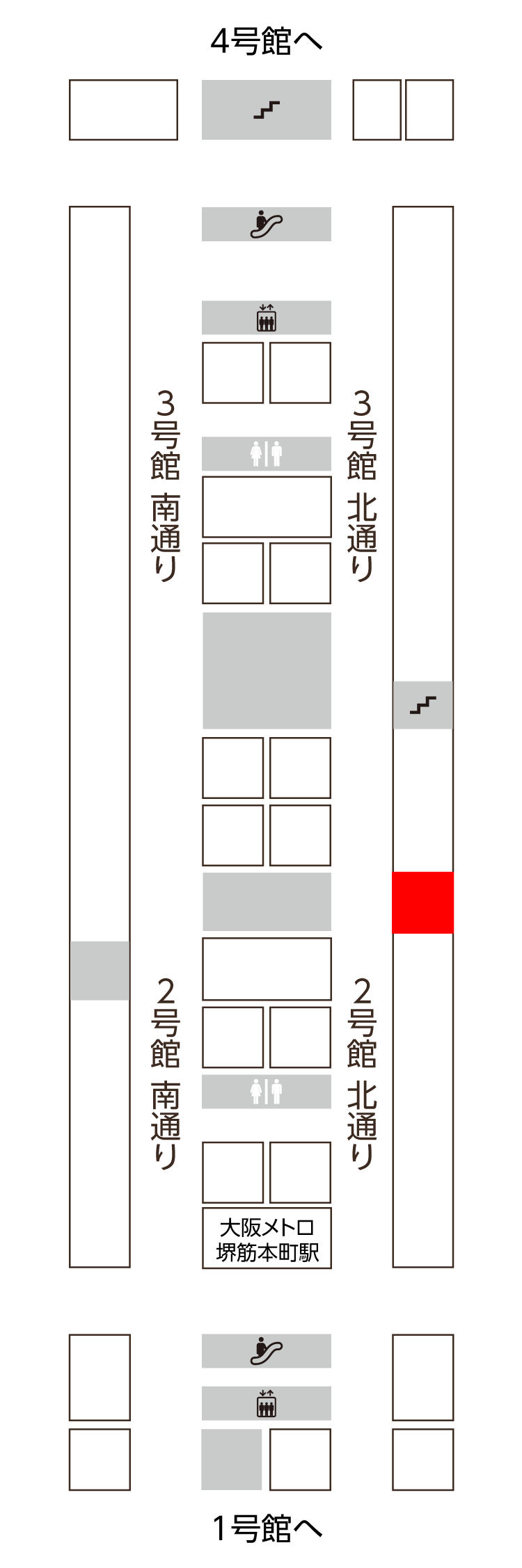 2号館　北通り