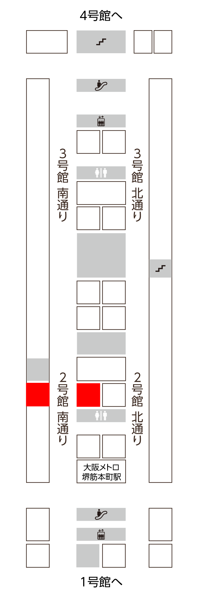 2号館 南通り