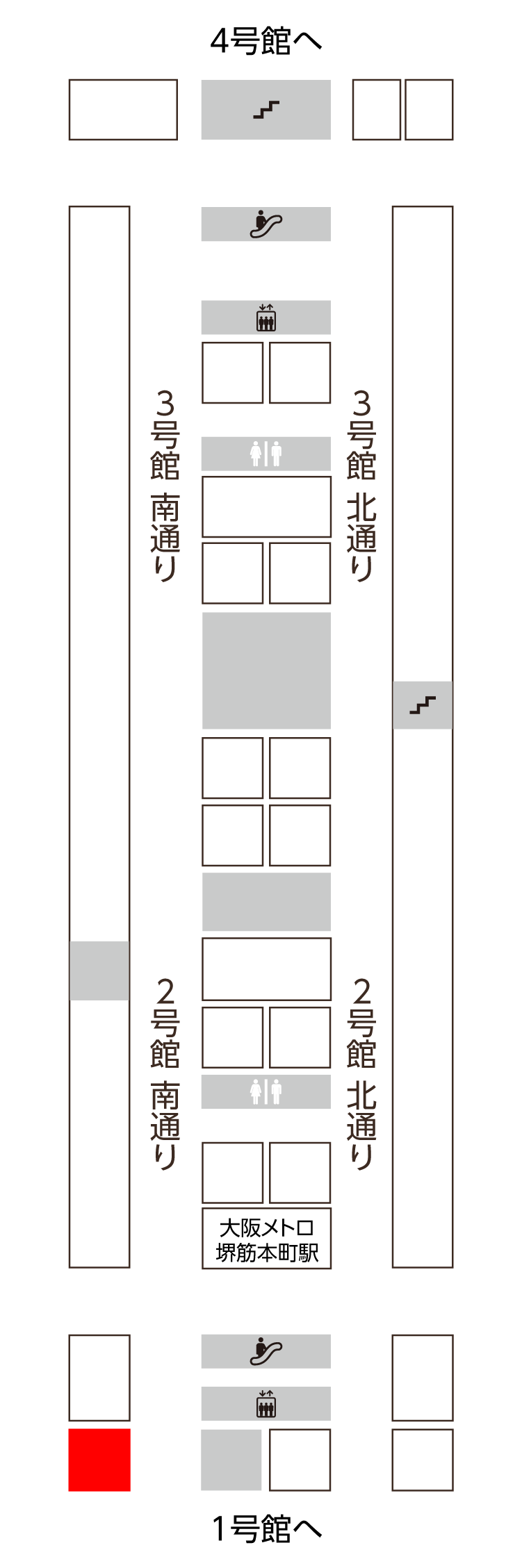 2号館 南通り