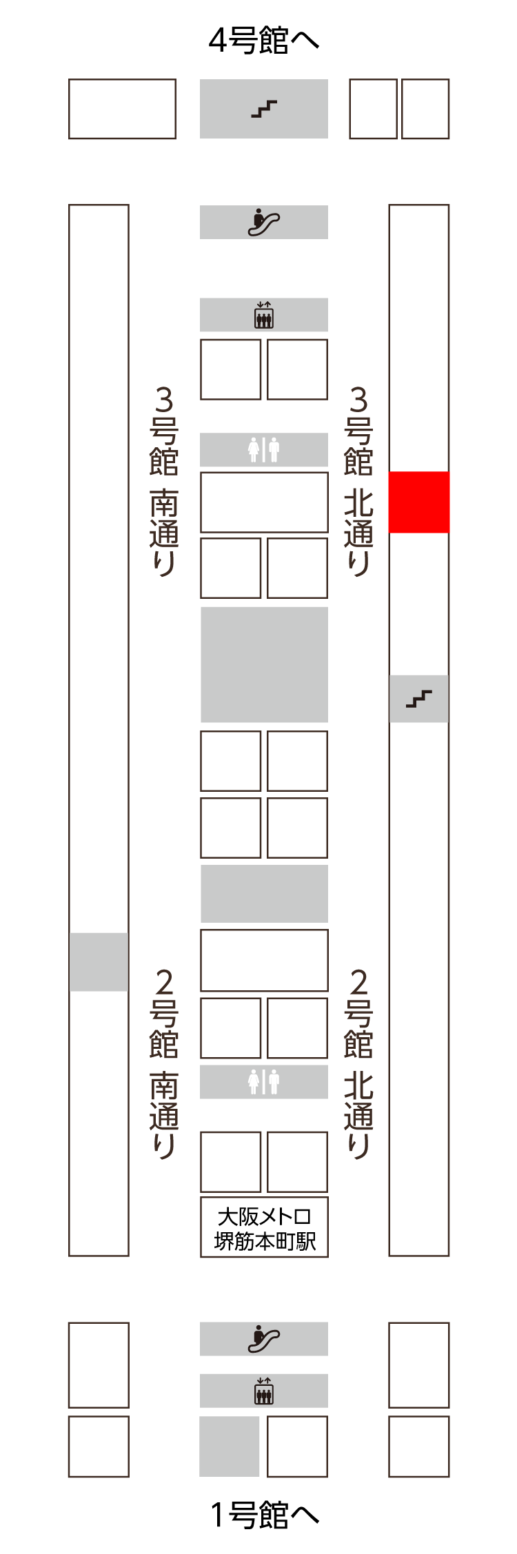 3号館 北通り