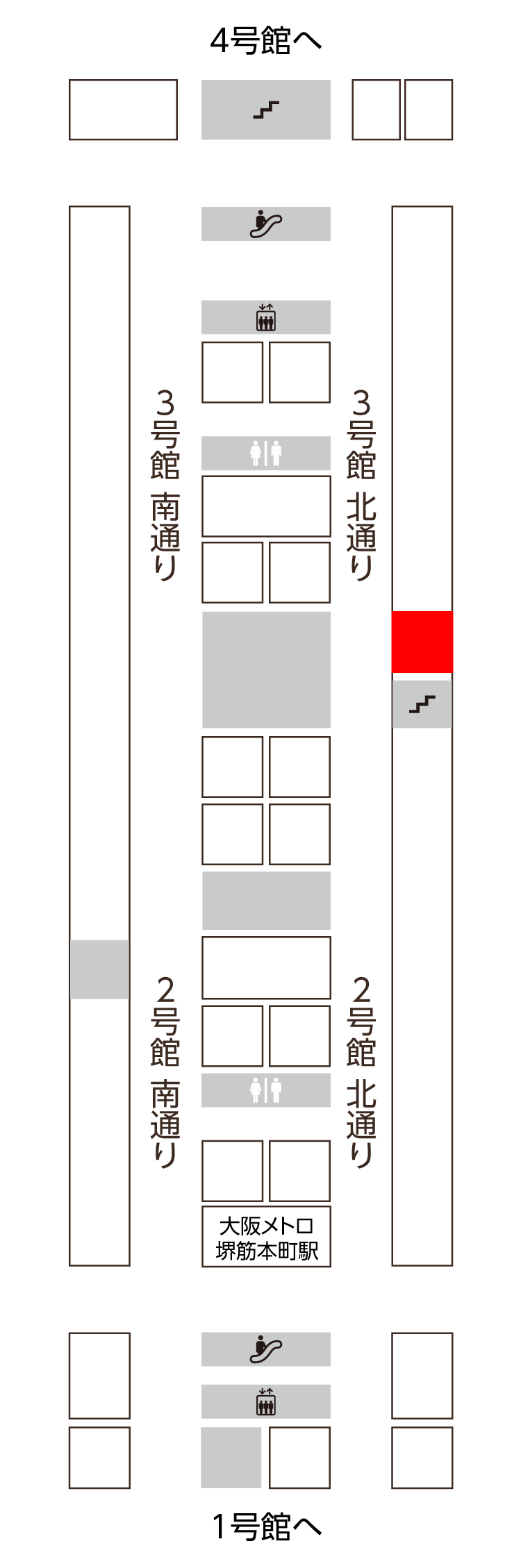 3号館　北通り