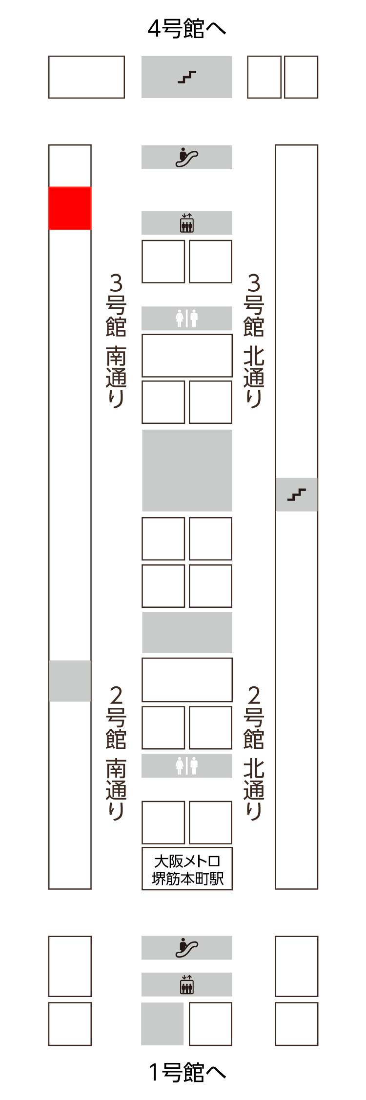 3号館　南通り